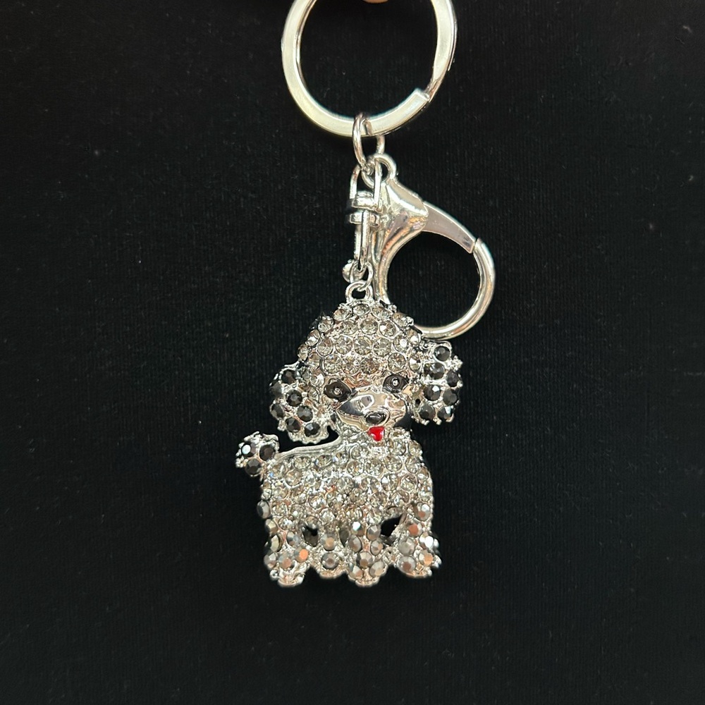 Sparkling Poodle Keychain